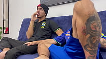 Meu amigo me mamou pra eu me acalmar com o jogo do Brasil